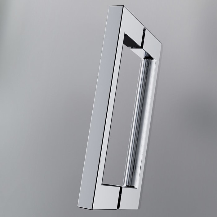 HSK Atelier Plan Drehtür für Seitenwand Sondermaß, Breite bis 130 cm Anschlag links mit Stangengriff groß