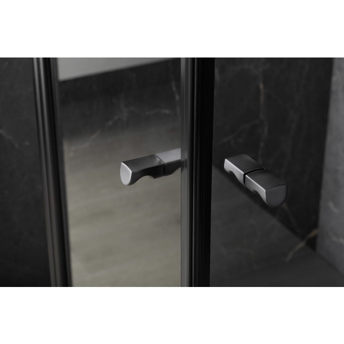 HSK EXKLUSIV 2.0 Eckeinstieg Pendeltür 4-teilig, 90 x 80 x 200 cm, mit Edelglas Beschichtung