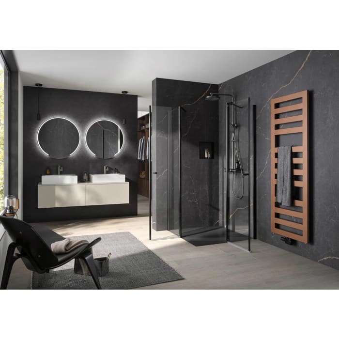 HSK EXKLUSIV 2.0 Eckeinstieg Pendeltür 4-teilig, 100 x 100 x 200 cm, mit Edelglas Beschichtung