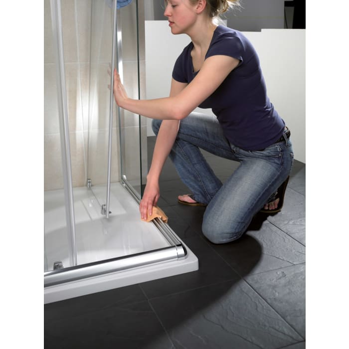 HSK Favorit Schiebetür Eckeinstieg 4-teilig bodenfrei 90 x 140 cm mit Magnetgleiter