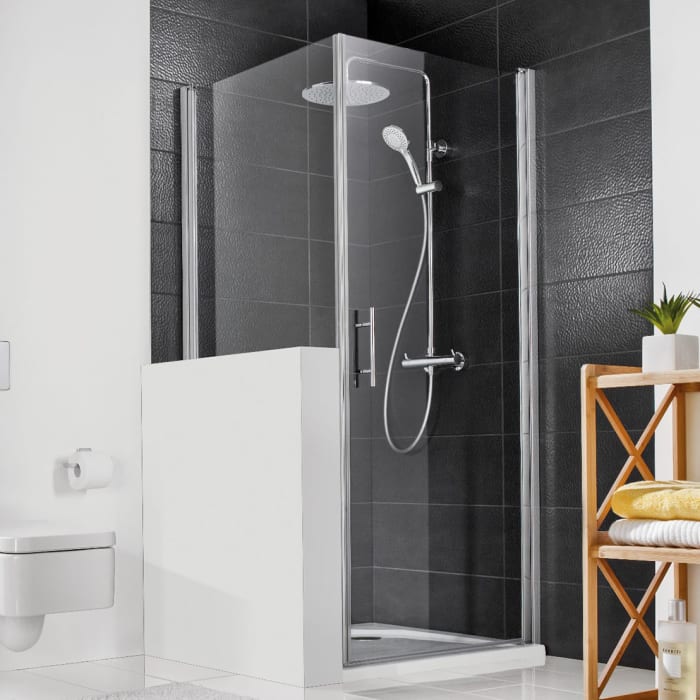 HSK Favorit Nova verkürzte Seitenwand auf Badewanne für Pendeltür Anschlag rechts Sondermaß