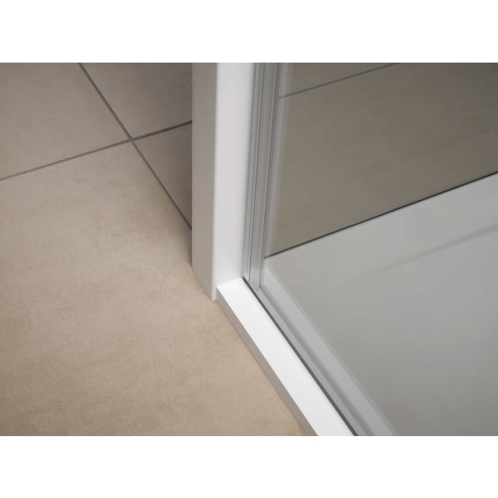 HSK Favorit Plus Drehpunkttür für Nische oder Seitenwand, 90 x 200 cm, mit Edelglas-Beschichtung