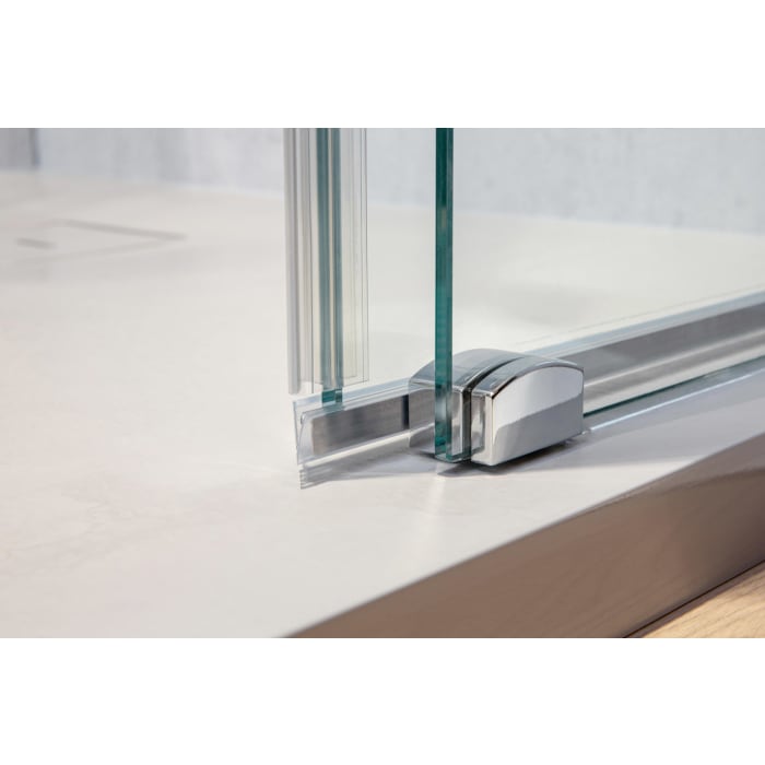 HSK Solida Eckeinstieg 4-teilig bodenfrei 80 x 100 cm mit Magnetgleiter