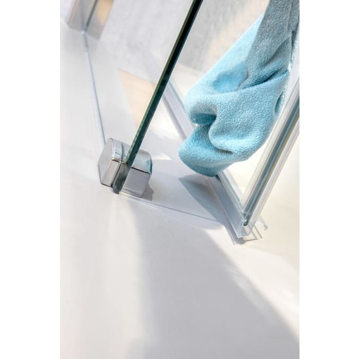 HSK Solida Eckeinstieg 4-teilig bodenfrei 120 x 90 cm mit Softclose beidseitig und Magnetgleiter