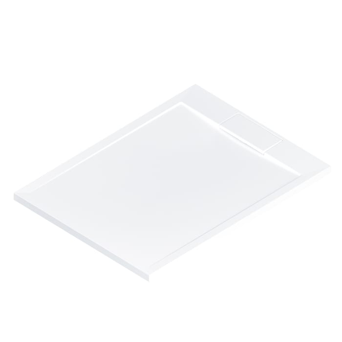 HSK Marmor-Polymer Duschwanne 90 x 100 cm superflach mit Randablauf