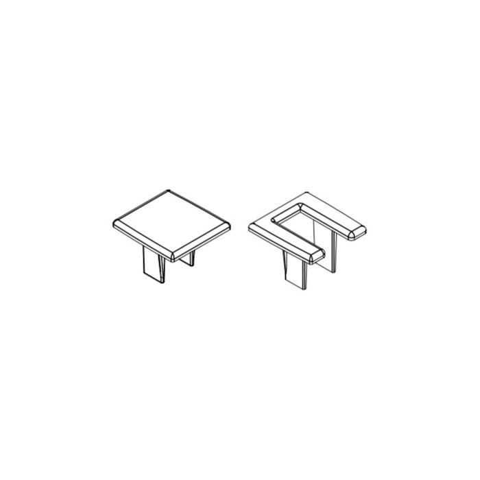 HSK Ersatz-Abdeckkappe für Wandanschlussprofil