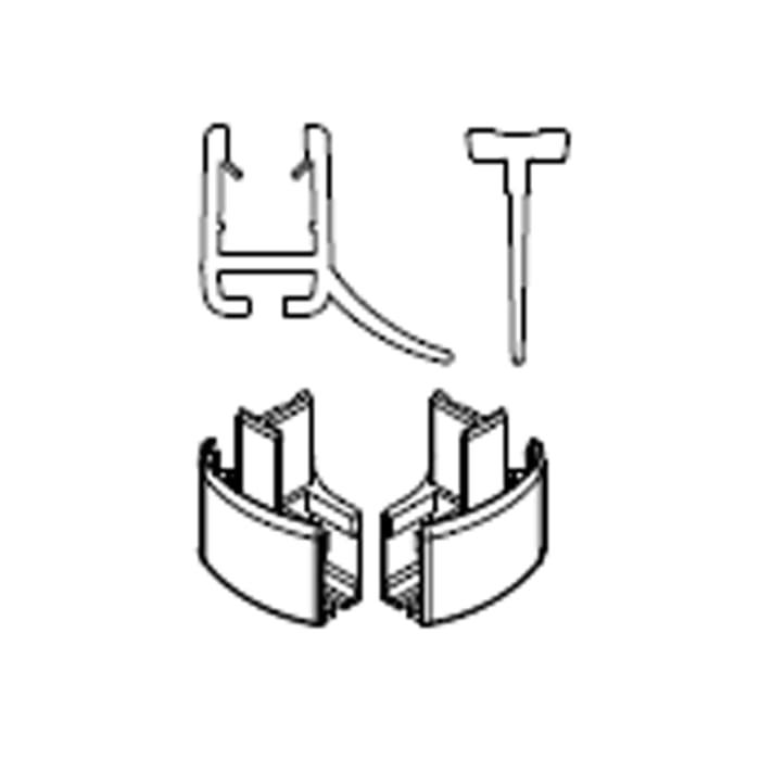 HSK Exklusiv Set Ersatz-Wasserabweisprofile mit Einschubdichtung