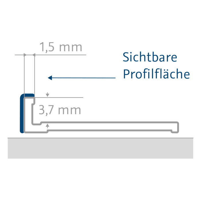 HSK RenoDeco Profile, Abschlussprofil flächenbündig