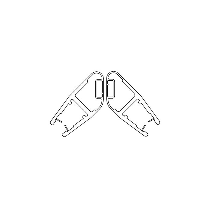 HSK Magnetdichtungen 45° gerade für 6 mm Glas