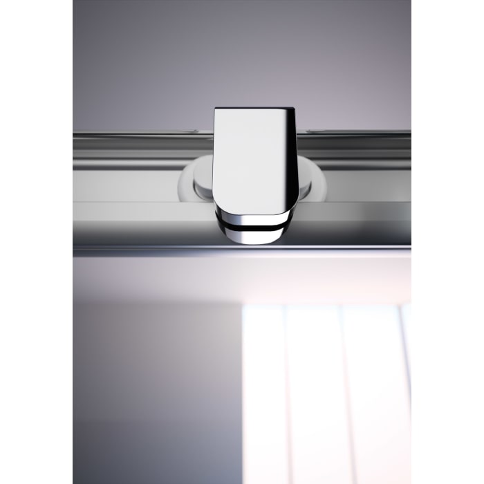 HÜPPE Alpha 2 vollgerahmt 4-Eck Gleittüreckeinstieg 3-teilig, 80 x 190 cm, Glas ohne Anti-Plaque