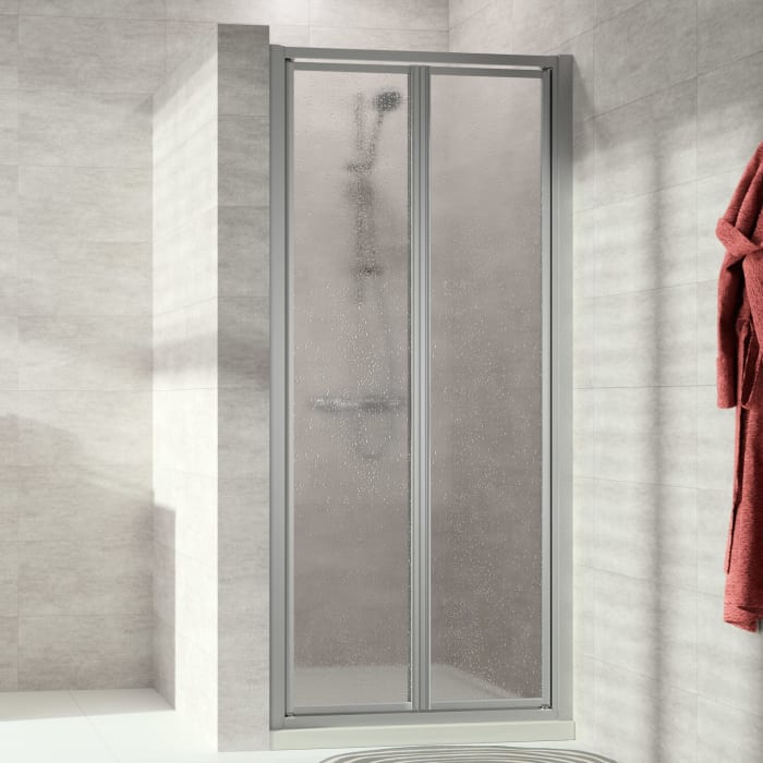 HÜPPE Alpha 2 vollgerahmt 4-Eck Pendeltür, 88 x 190 cm, Kunstglas