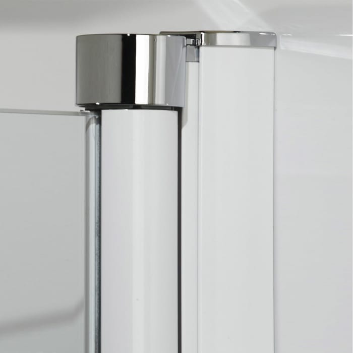 HÜPPE 501 Design pure Badewannenabtrennung Schwingfalttür 100 cm, links, Glas mit Anti-Plaque