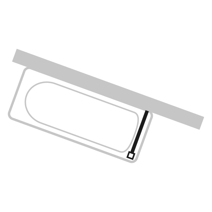 HÜPPE Design pure Seitenwand auf Badewanne 1-teilig über Eck B: 20-120 H: bis 150 cm, Glas mit Anti-Plaque