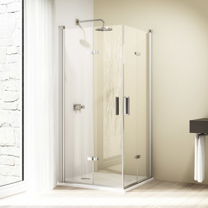 HÜPPE Design elegance 4-Eck Schwingfalttür 3, 80 x 200 cm