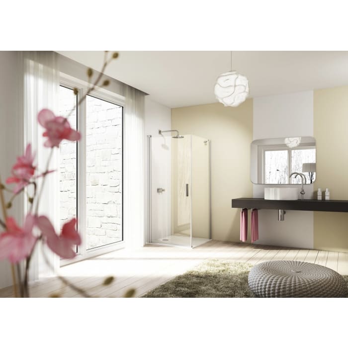 HÜPPE Design elegance 4-Eck Schwingtür 88 x 190 cm, mit Anti-Plaque