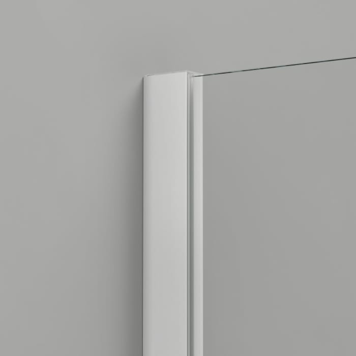 HÜPPE Design pure Walk-In Seitenwand 110 cm, mit Stabilisator, Glas 8 mm ohne Anti-Plaque