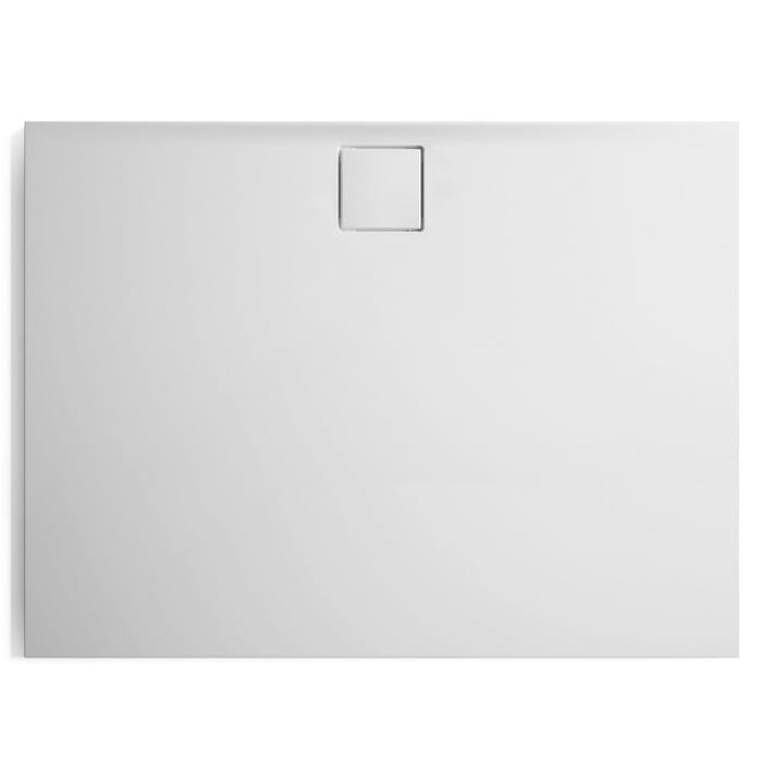 HÜPPE EasyFlat 4-Eck Duschwanne 120 x 90 cm, Ablauf an langer Seite