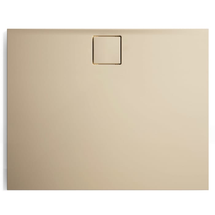 HÜPPE EasyFlat 4-Eck Duschwanne 100 x 80 cm, Ablauf an langer Seite