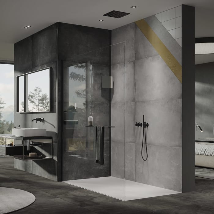 HÜPPE EasyStyle Wandverkleidung 100 x 255 cm, 2 Stück