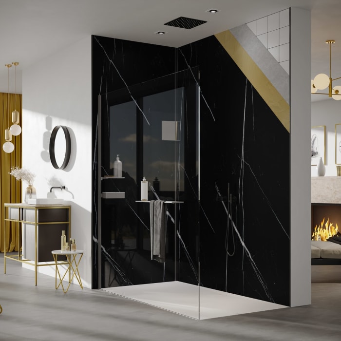 HÜPPE EasyStyle Wandverkleidung 100 x 255 cm, 2 Stück