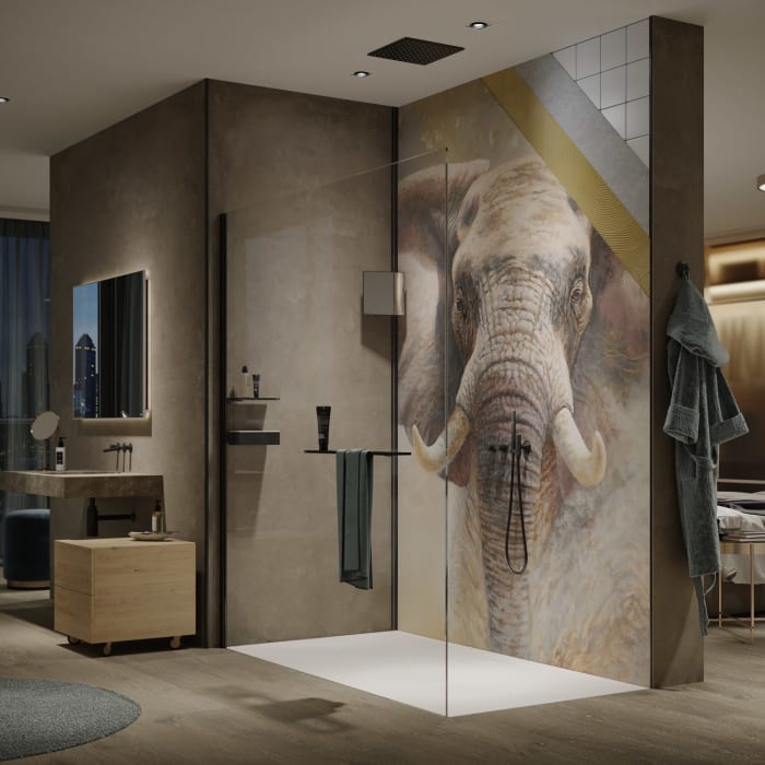 HÜPPE EasyStyle Wandverkleidung 100 x 255 cm, 2 Stück