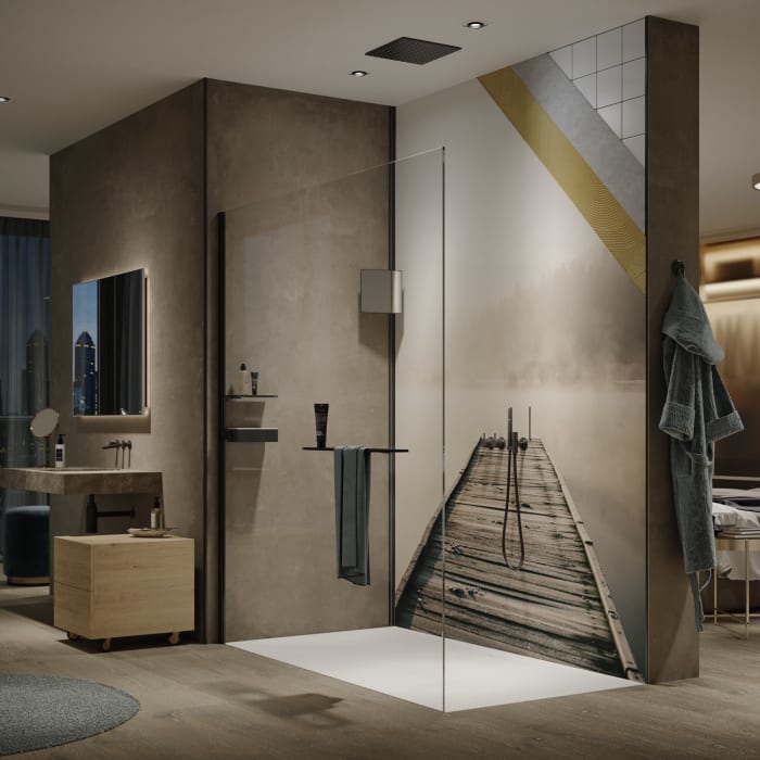 HÜPPE EasyStyle Wandverkleidung 100 x 255 cm, 3 Stück