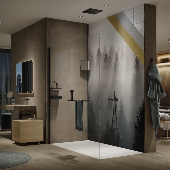 HÜPPE EasyStyle Wandverkleidung 100 x 255 cm, 3 Stück