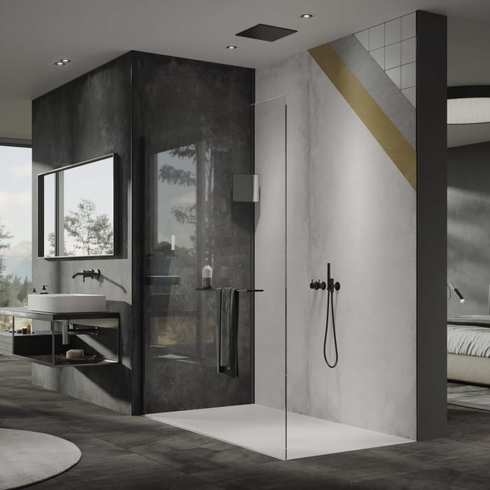 HÜPPE EasyStyle Wandverkleidung 100/150 x 255 cm, 2 Stück gemischt