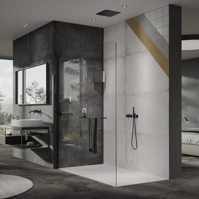 HÜPPE EasyStyle Wandverkleidung 100/150 x 255 cm, 2 Stück gemischt