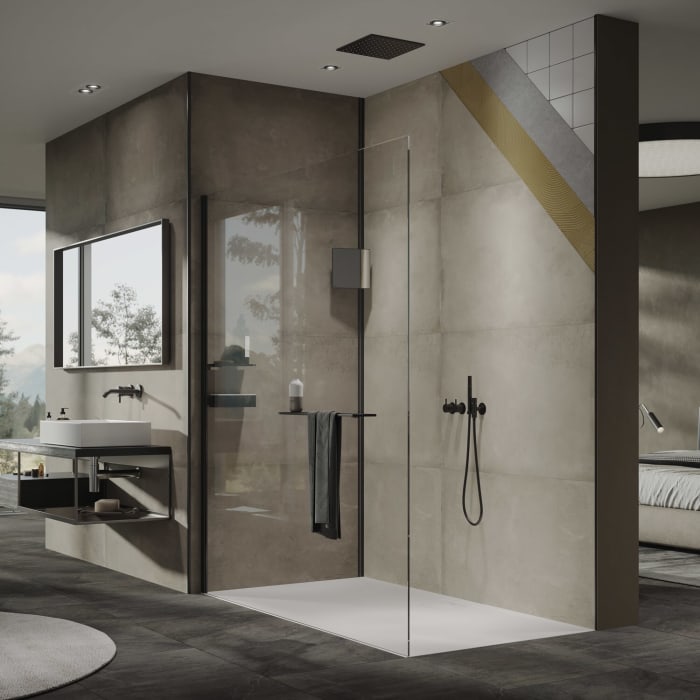 HÜPPE EasyStyle Wandverkleidung 100/150 x 255 cm, 2 Stück gemischt