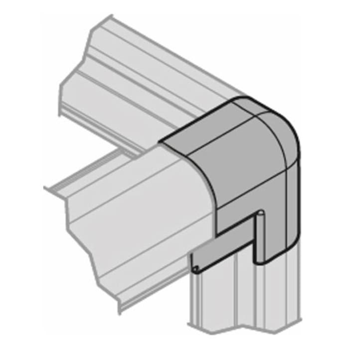 HÜPPE 3-fach-Stoß-Eckkappe für EasyStyle Wandverkleidung