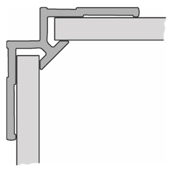 HÜPPE Eckprofil, innen für EasyStyle Wandverkleidung L: 255 cm
