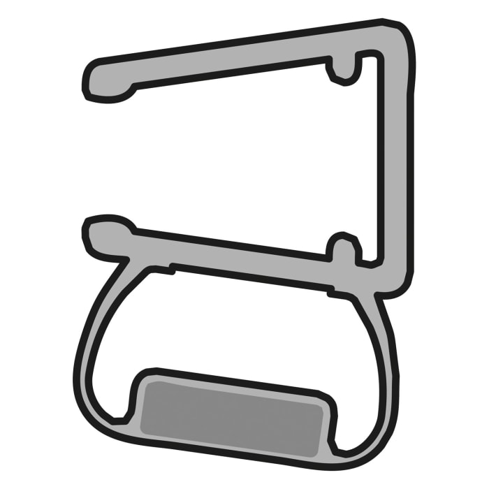 HÜPPE Magnetleiste Seitenwand, für 6 mm oder 8 mm Glasstärke für Duschabtrennungen