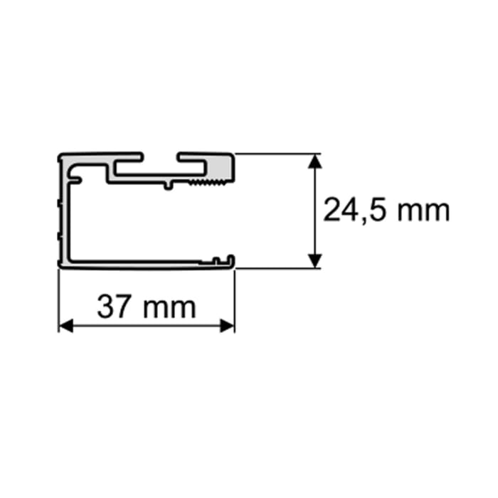 HÜPPE Select+ Kit für 8 mm Glas, Höhe 197 cm