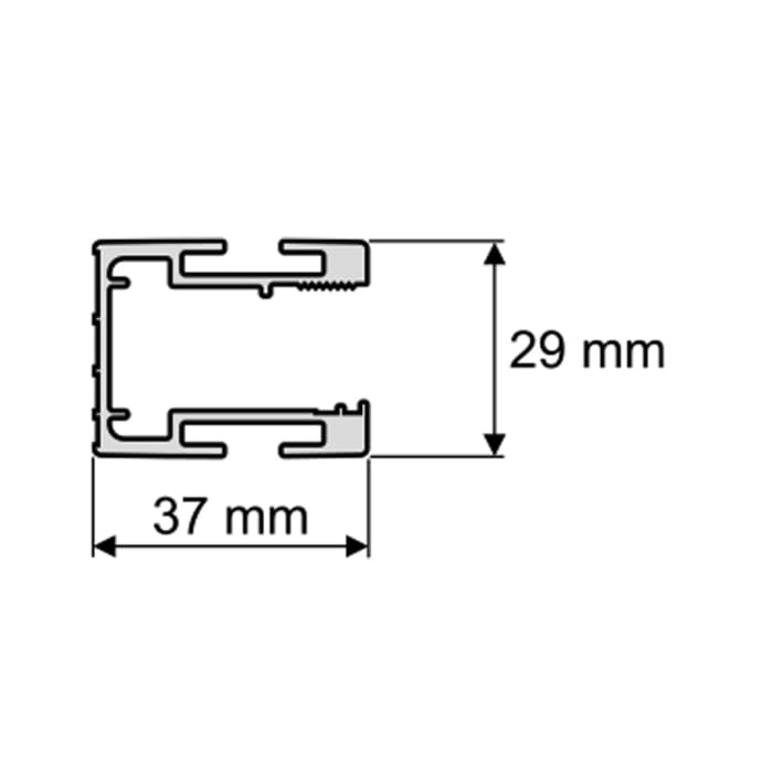 HÜPPE Select+ für Organizer, Innen- und Außenprofil