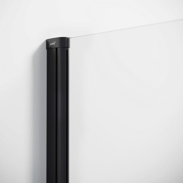 HÜPPE Solva teilgerahmt 4-Eck Schwingtür mit Nebenteil 120,1-280 x 120-200 cm, Glas ohne Anti-Plaque, Rechtsbefestigung