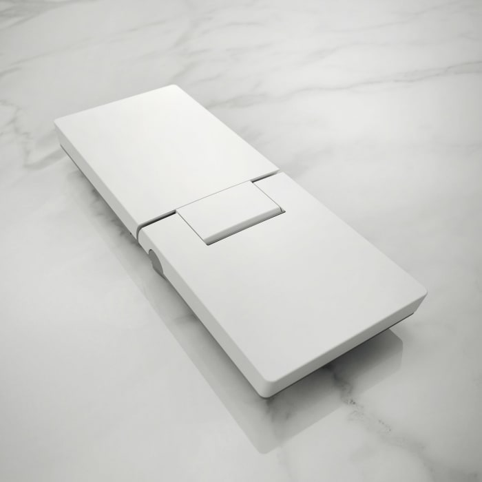 HÜPPE SolvaPro Schwingtür mit festem Segment und Nebenteil in Nische 110-150 x 200,1-220 cm, mit Anti-Plaque