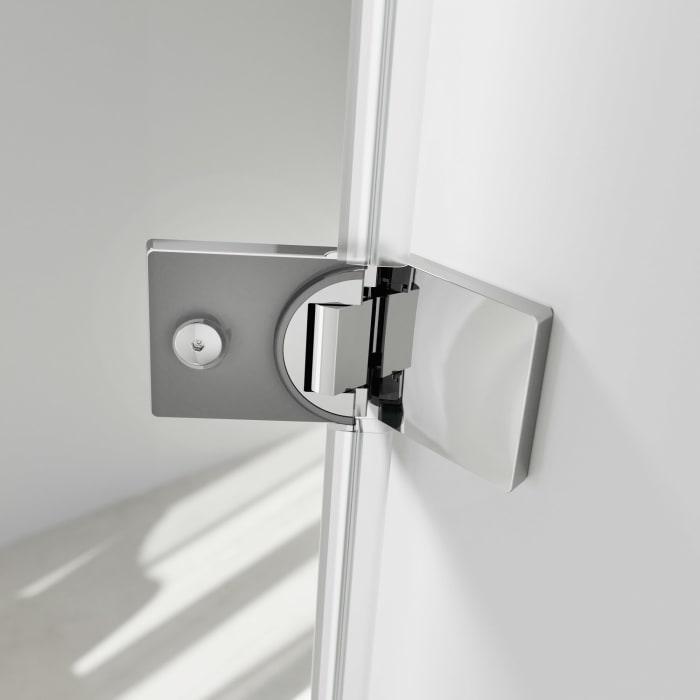 HÜPPE SolvaPro Schwingtür mit Nebenteil in Nische 120,1-280 x 120-200 cm, ohne Anti-Plaque