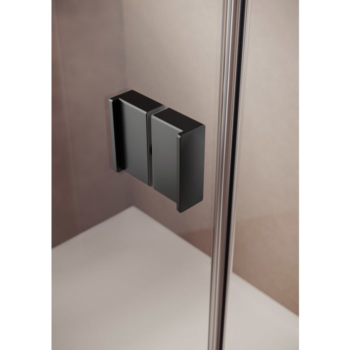 HÜPPE SolvaPro Schwingtür mit Seitenwand 50-90 x 200,1-220 cm, ohne Anti-Plaque