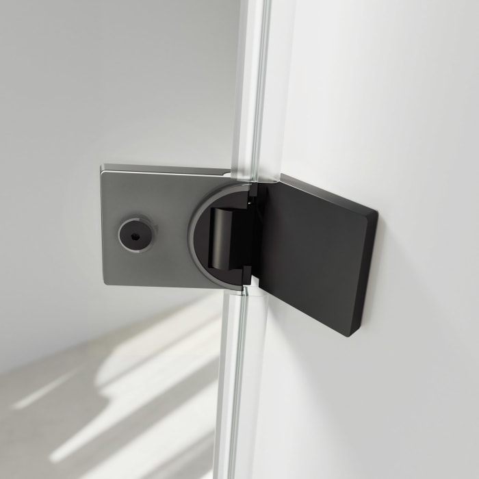 HÜPPE SolvaPro Schwingtür mit Seitenwand 50-100 x 120-200 cm, mit Anti-Plaque