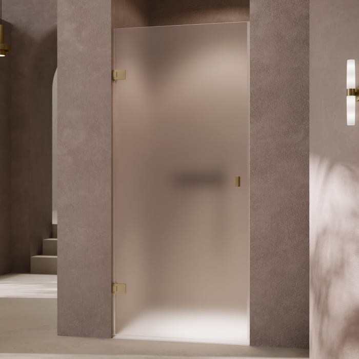 HÜPPE SolvaPro Schwingtür in Nische 50-90 x 200,1-220 cm, mit Anti-Plaque