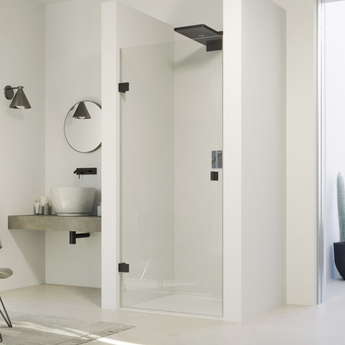 HÜPPE SolvaPro Schwingtür in Nische 50-100 x 120-200 cm, mit Anti-Plaque