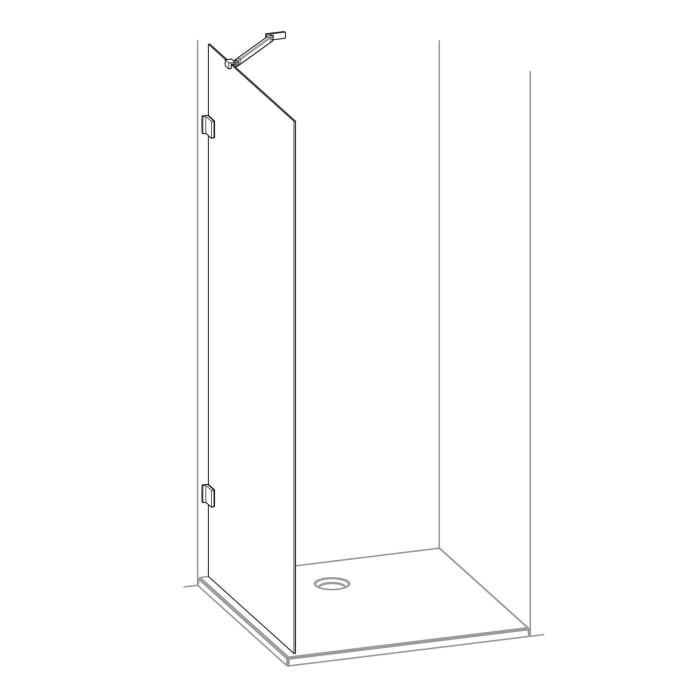 HÜPPE SolvaPro Seitenwand alleinstehend 20-120 x 60-200 cm, ohne Anti-Plaque