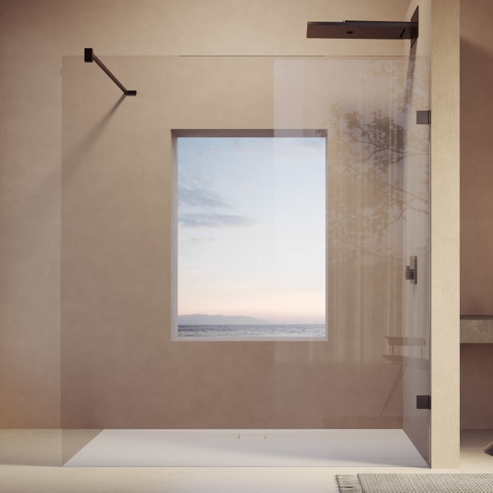 HÜPPE SolvaPro Seitenwand alleinstehend 20-120 x 60-200 cm, ohne Anti-Plaque