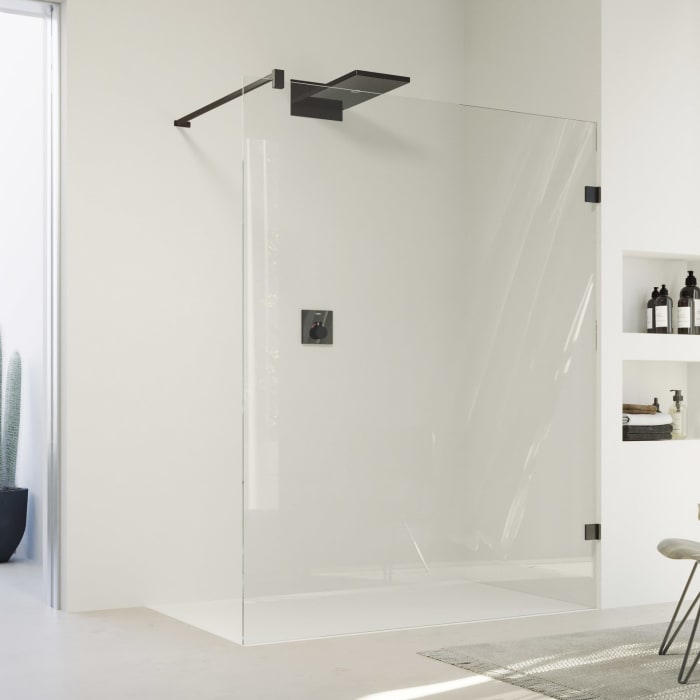 HÜPPE SolvaPro Seitenwand alleinstehend 20-120 x 60-200 cm, ohne Anti-Plaque