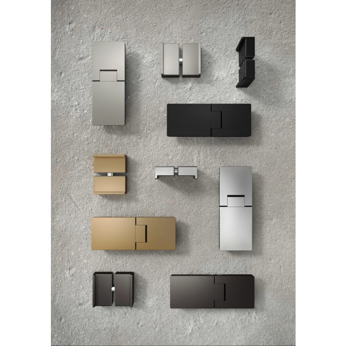 HÜPPE SolvaPro Seitenwand mit beweglichem Segment 20-120 x 120-200 cm, mit Anti-Plaque