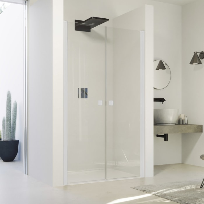 HÜPPE SolvaPro Pendeltür in Nische 120,1-180 x 120-200 cm, ohne Anti-Plaque