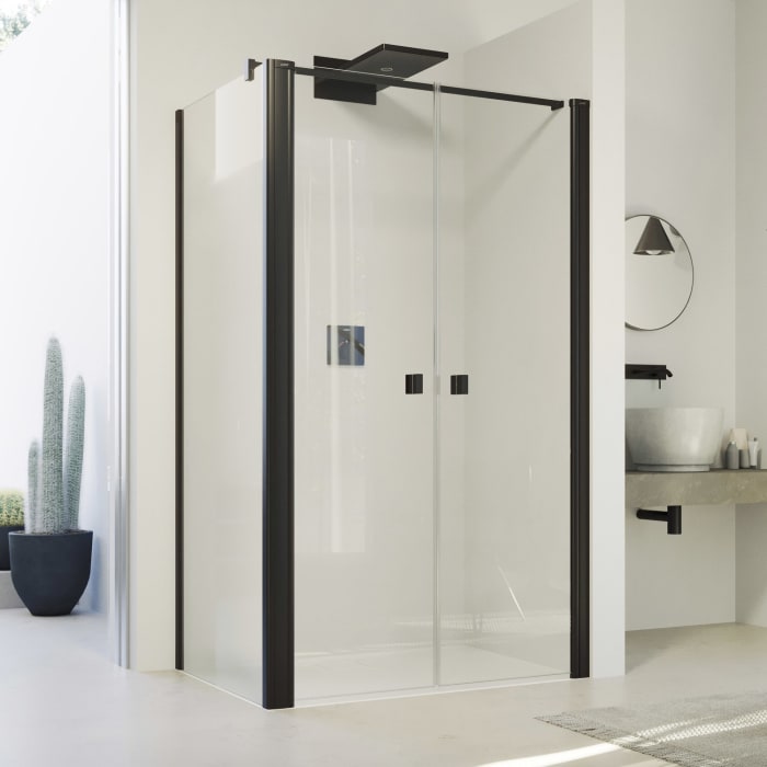 HÜPPE SolvaPro Pendeltür für Seitenwand 100 x 200 cm, ohne Anti-Plaque