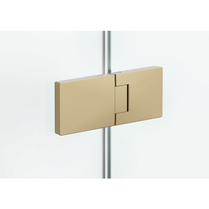 HÜPPE SolvaPro Schwingtür mit festem Segment für Eckeinstieg (1/2) 70-120 x 120-200 cm, mit Anti-Plaque