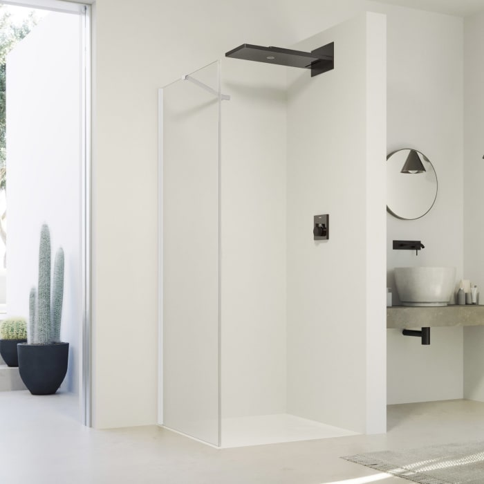 HÜPPE SolvaPro Seitenwand 120,1-180 x 120-200 cm, ohne Anti-Plaque